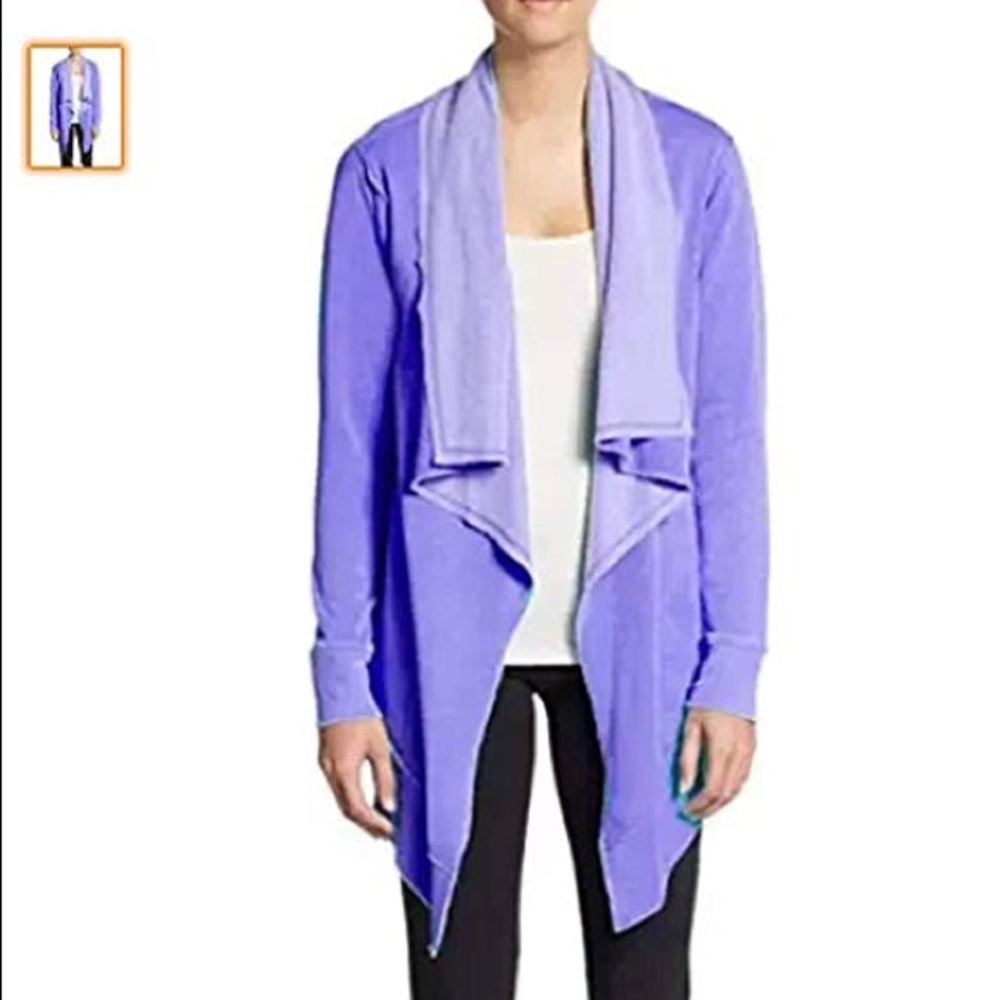 Calvin Klein Performance Drape Front Cardigan